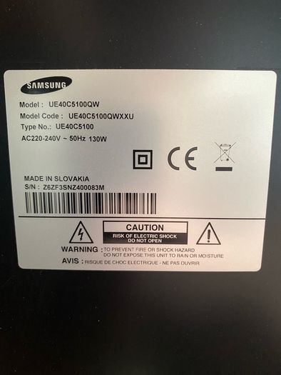 Samsung 40" Led TV