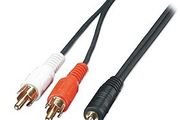 3.5mm Stereo Jack Male to 2 x Phono Male