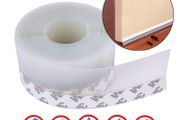 5M Door Bottom Seal Strip Weather Window Rubber Seal Weatherstrip Windproof Dust Self Adhesive Door Windshield Sealing Tape