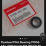 Honda b series flywheel bearing pilot Image 2