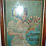 Large Vintage Framed Hoffman Starch Advertisement Image 6