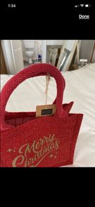 Two Christmas tote bags