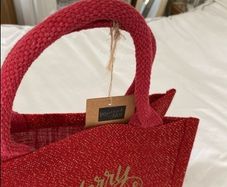 Two Christmas tote bags