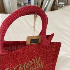Two Christmas tote bags