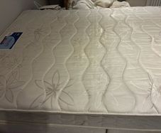 Silent night double bed divan and mattress very clean