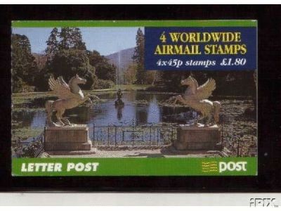 1999 Ireland Worldwide Definitive Stamp Booklet Mint Never Hinged (MNH). Scan shows front and back of booklet however advert is for single booklet