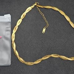 Lynott Snake Chain Necklace in Gold Colour