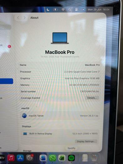 Macbook Pro (13") 2020
