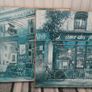 Vintage - Retro - Pair of Art Prints on Hessian Canvas Image 3