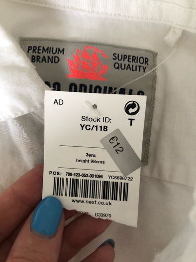 Brand new Next shirt - age 3