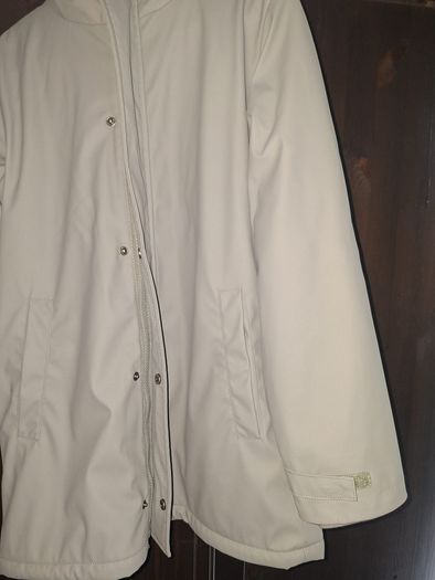 Dunnes Stores Girls Fleece Lined Hooded Raincoat