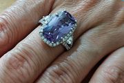 Sterling Silver Ring - Size T - Stamped for Silver (S21)