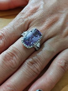 Sterling Silver Ring - Size T - Stamped for Silver (S21)