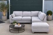 Grey L shaped corner sofa
