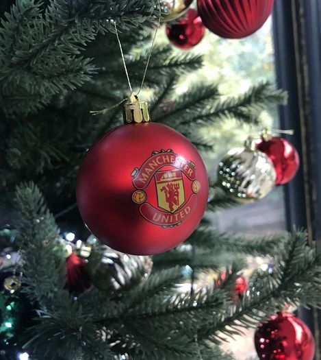 Christmas theme football baubles