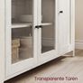 Industrial Storage Cabinet With Glass Doors Rustic Sideboard Kitchen Cupboard Living Room Storage Cabinet Image 5
