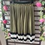 skirt Bnwt relish khaki fine pleat elastic waistband skirt size small Image 4