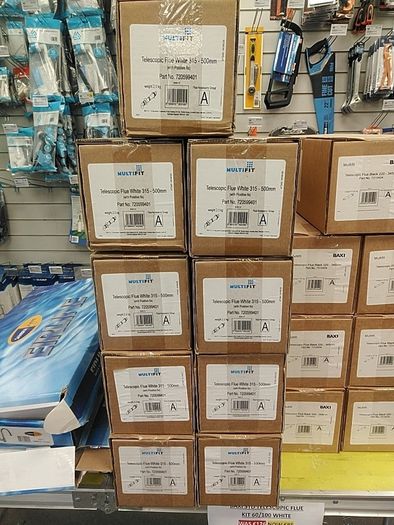 Baxi Boiler Telescopic Flue White