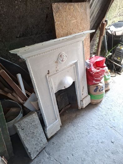 doors and fireplace