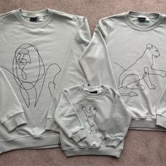 Matching family Sweatshirts, size M/child 1-2 years