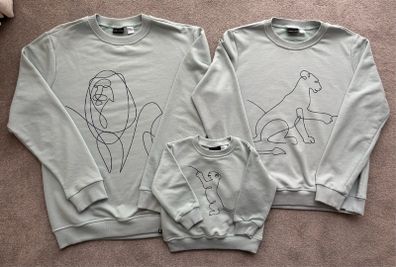 Matching family Sweatshirts, size M/child 1-2 years