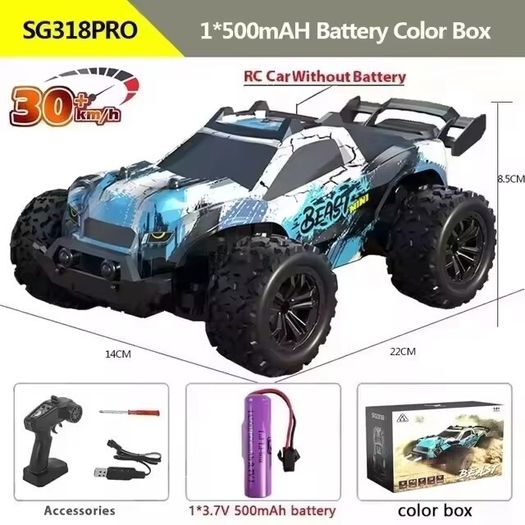 SG318 PRO 1:20 Scale RC Car 20km/h High Speed RC Cars Toys For Adults And Kids Remote Control Cars 2.4G Off Road Monster Truck