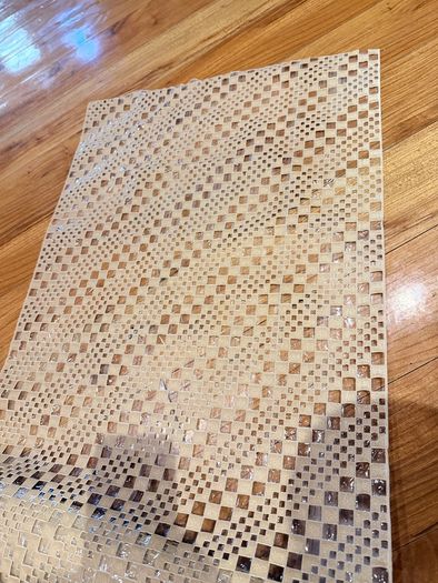 Embossed table runner