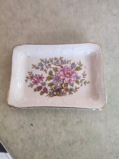 Paragon Fine Bone China England Rectangle Trinket Dish