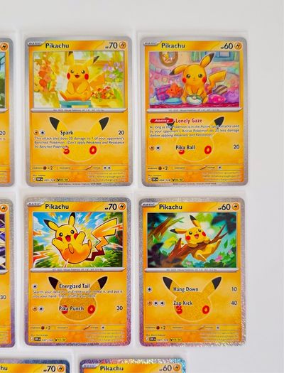 Pokemon TCG 30th Celebration Pikachu Cards Lot English