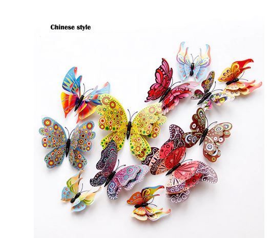 Double wing Butterflies with magnet