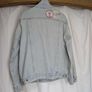 Topshop Moto Patch Distressed Denim Jacket UK 12 Image 10