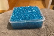 Clear Blue Lego studs