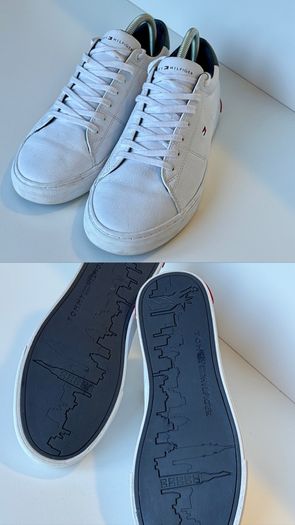 Tommy Hilfiger Essential Leather Trainers White EU 41