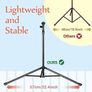NEW SALE | Sheet Music Stand Metal Portable with Carrying Bag, Music Book Clip, Portable Podium Stand, Laptop Stand Black Image 4