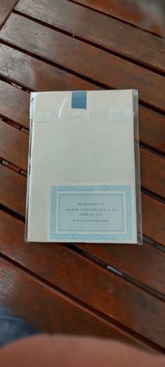Vintage 1961,My Godness Gilbert & Sullivan Guinness booklet, certificate Arthur Guinness st James Gate dublin, at back ,collectors item, hard to come by. Nice condition see pictures for condition ,sold as is .
