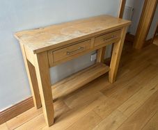 Solid Oak Hall Table