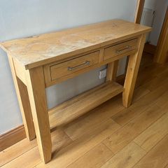 Solid Oak Hall Table