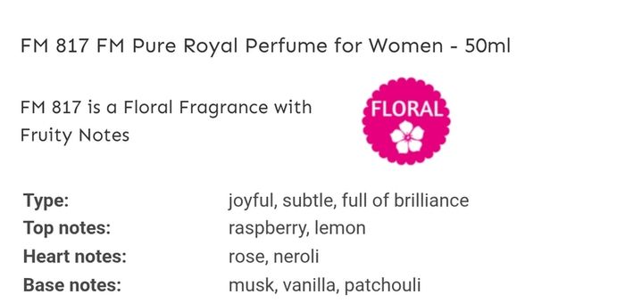 Only 1 Each!! Brand New FM Perfume & Aftershave