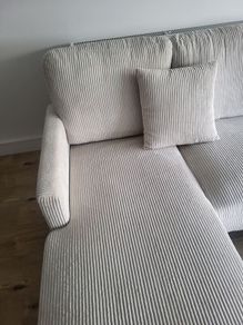 Beige / cream 4 seater sofa with 2 chaise