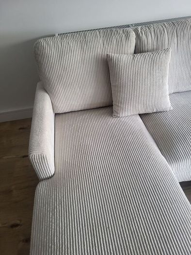 Beige / cream 4 seater sofa with 2 chaise