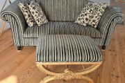 Sofa &amp; Footstool and matching cushions
