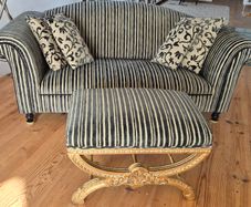 Sofa & Footstool and matching cushions