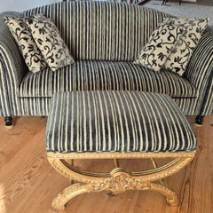 Sofa & Footstool and matching cushions