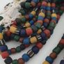 Antique African Style MultiColor Mix 7-8.5mm Glass Beads Necklace Strands Image 10