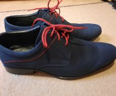 Navy communion shoes