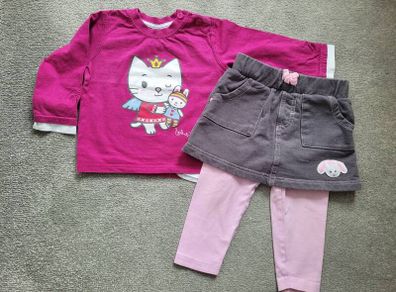 Skirted leggings & top, size: 9-12 months