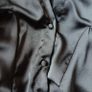 Black Silky Satin Blouse Dress, size 10 Image 7