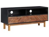 TV Cabinet 100x35x45 cm Solid Acacia Wood and MDF