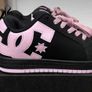 Brand New DC Shoes Women's Court Graffik (Black/Pink) Image 4