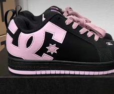 Brand New DC Shoes Women's Court Graffik (Black/Pink)